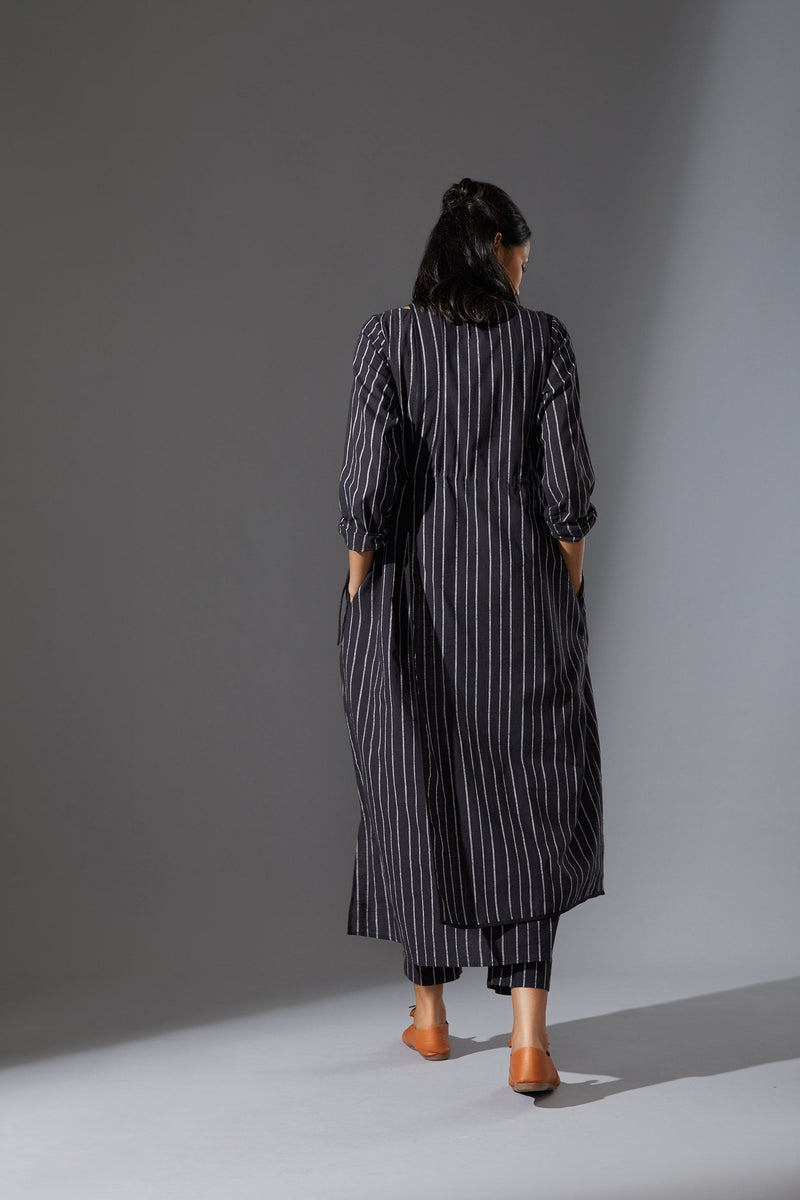 MATI OVERLAP SET - AW BLACK Co-ord Set by Mati in black color for women in Singapore