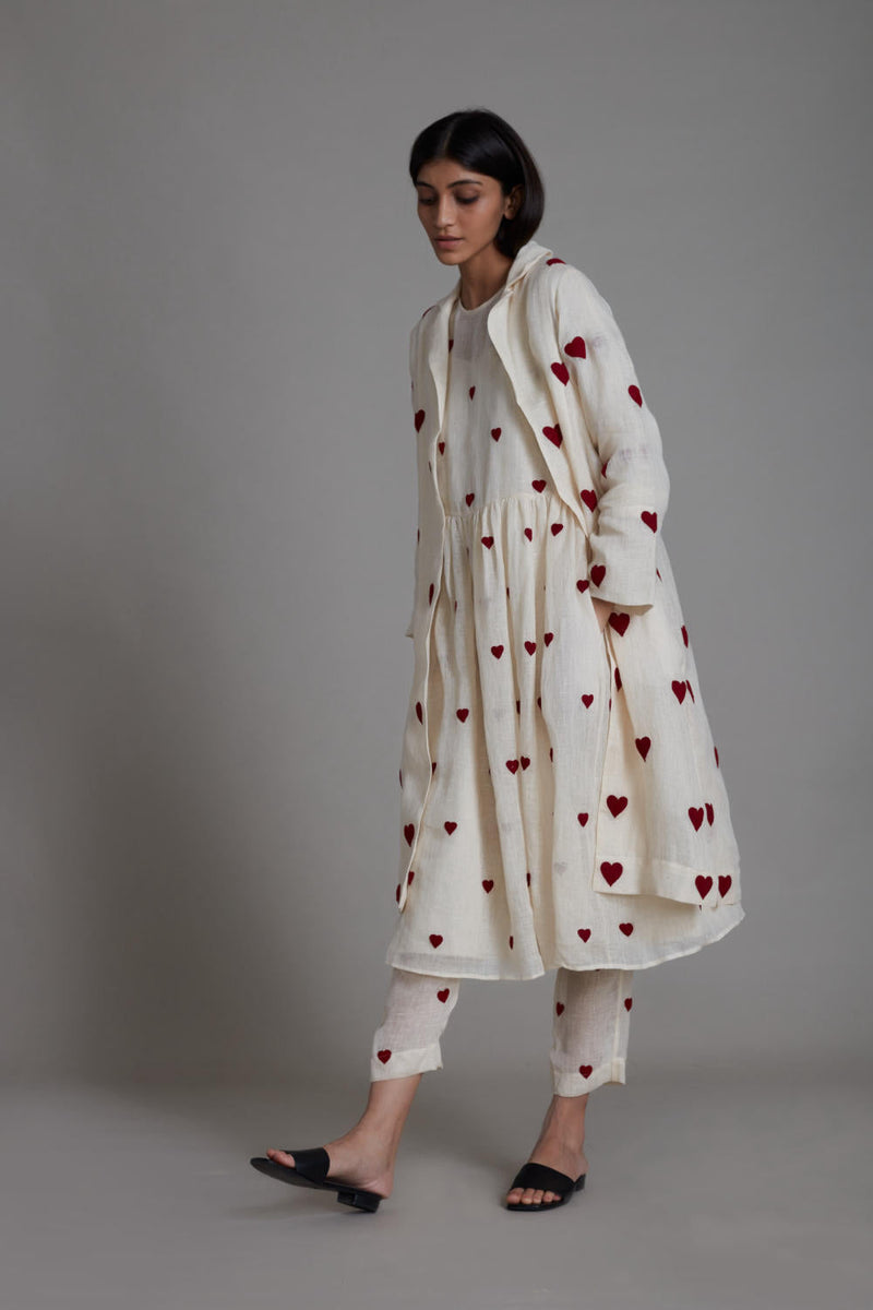 MATI TEEN PATTI JACKET-OATMEAL linen Jackets & Overlays by Mati for women in Singapore