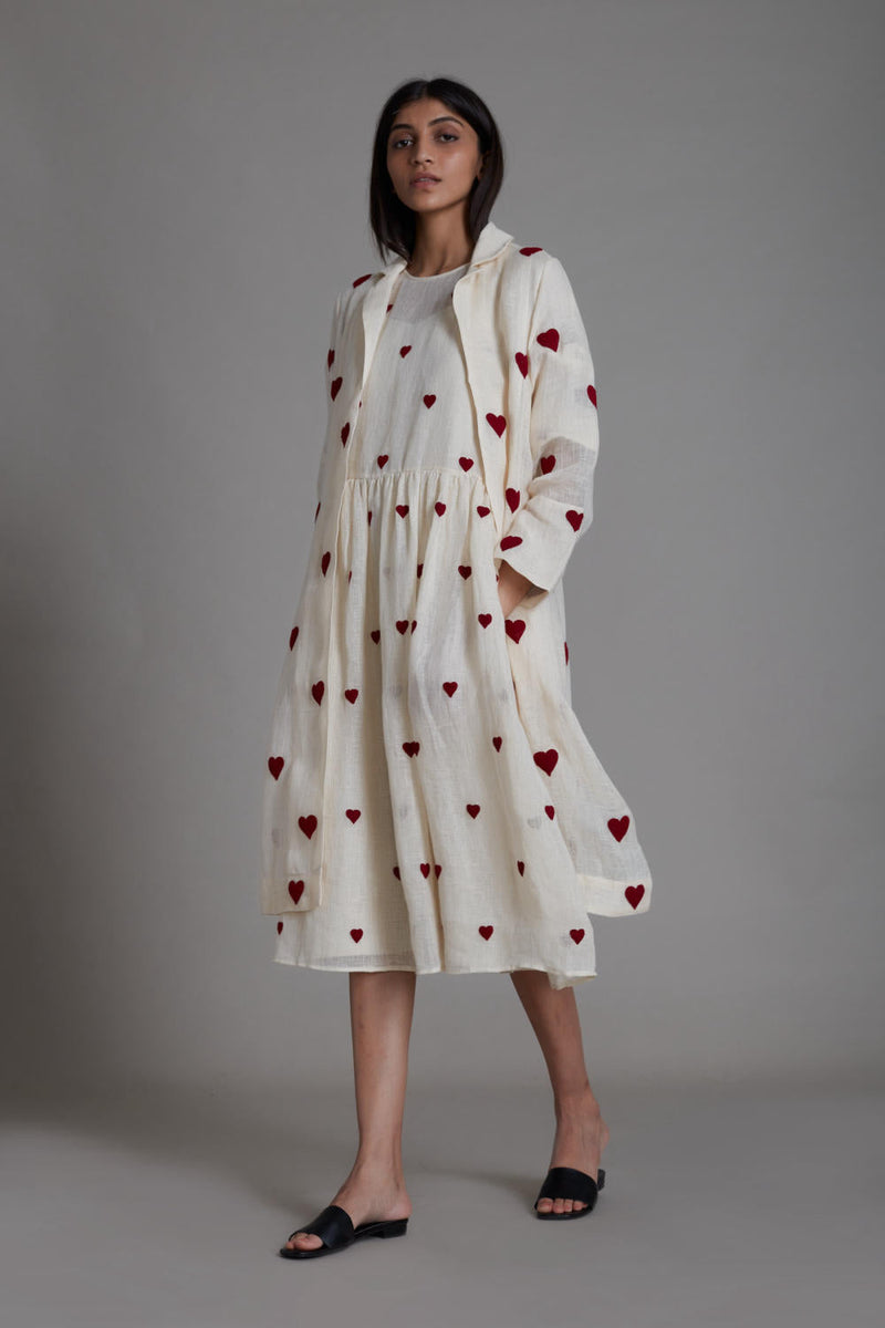 MATI TEEN PATTI JACKET-OATMEAL linen Jackets & Overlays by Mati for women in Singapore