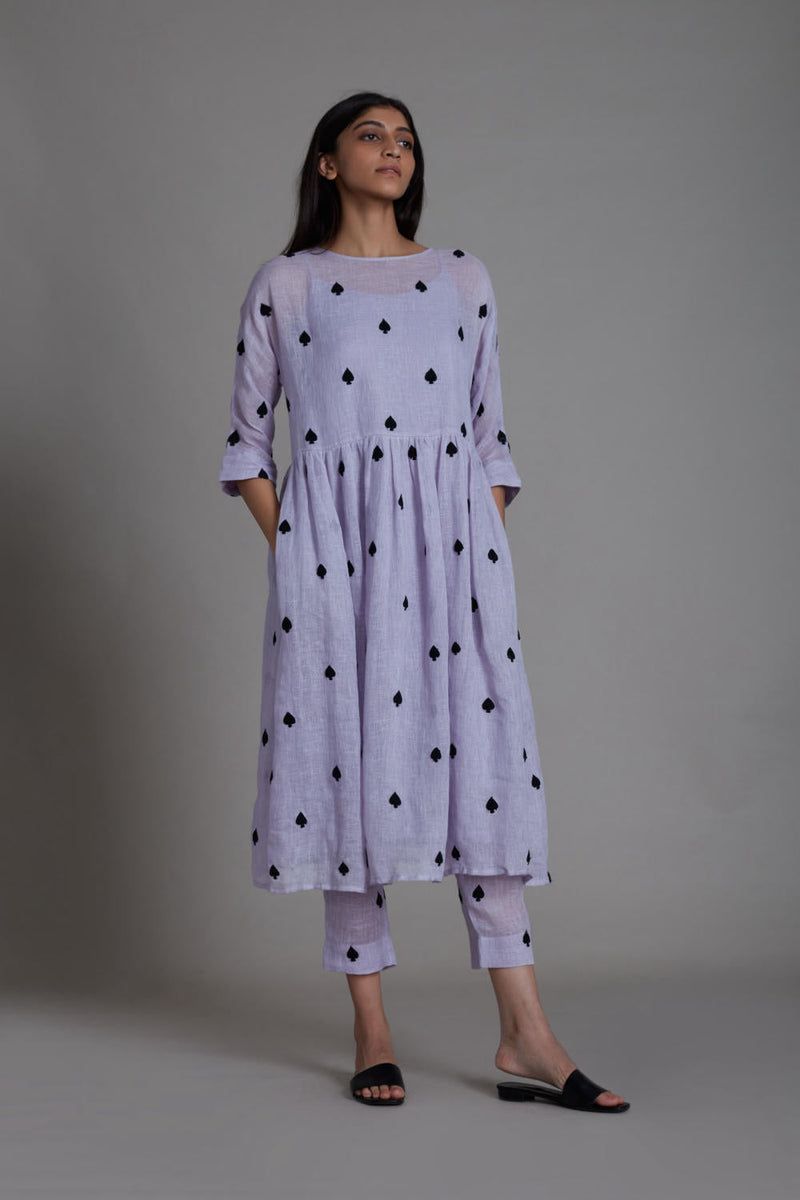 MATI TEEN PATTI SET-LAVENDER linen Co-ord Set by Mati for women in Singapore
