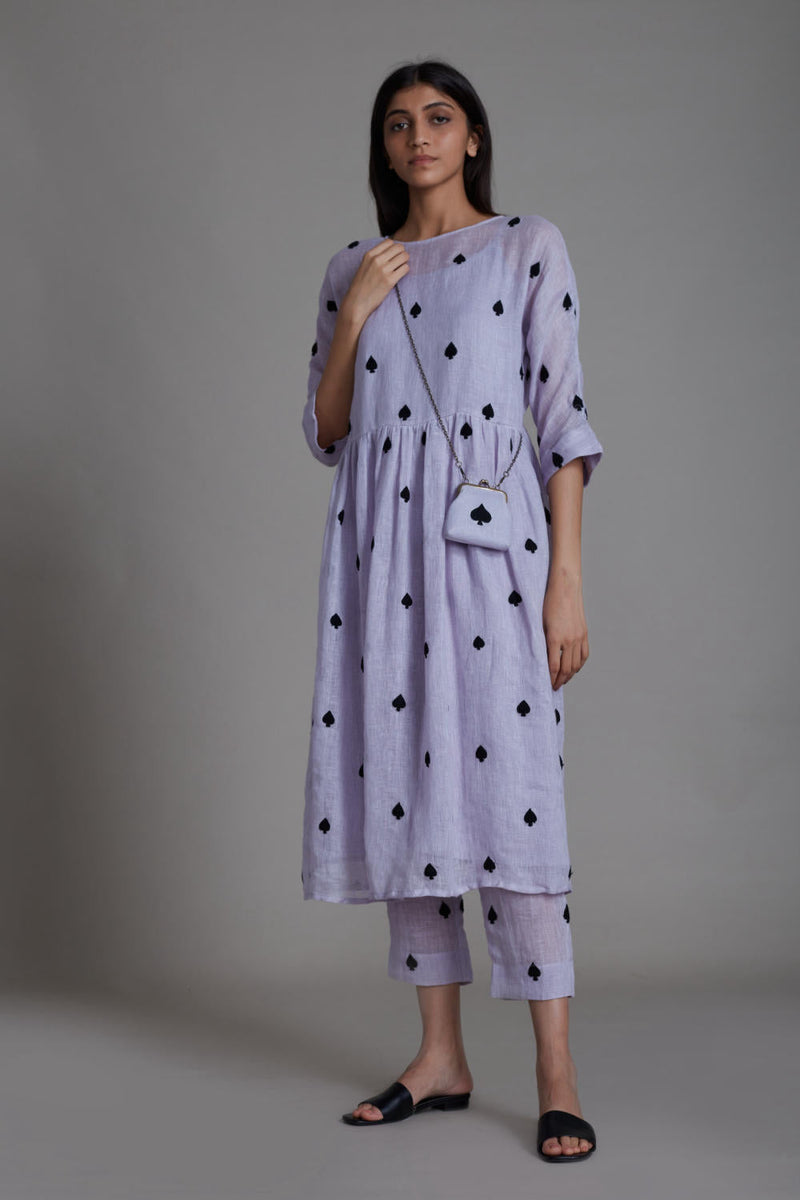 MATI TEEN PATTI SET-LAVENDER linen Co-ord Set by Mati for women in Singapore