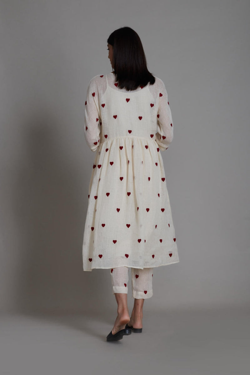 MATI TEEN PATTI SET-OATMEAL linen Co-ord Set by Mati for women in Singapore