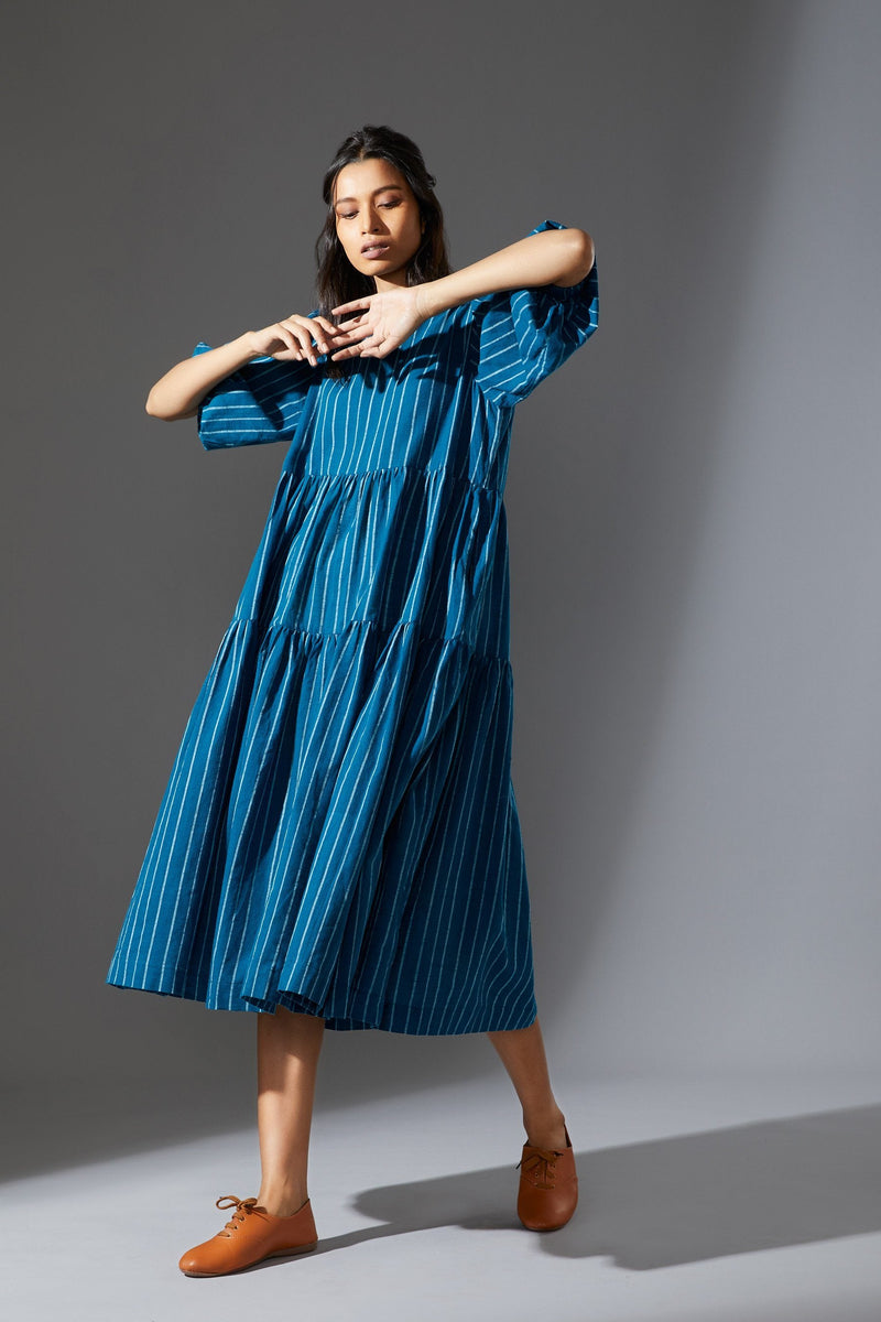 MATI VASARA AAKAAR - AW BLUE Dress by Mati for women in Singapore