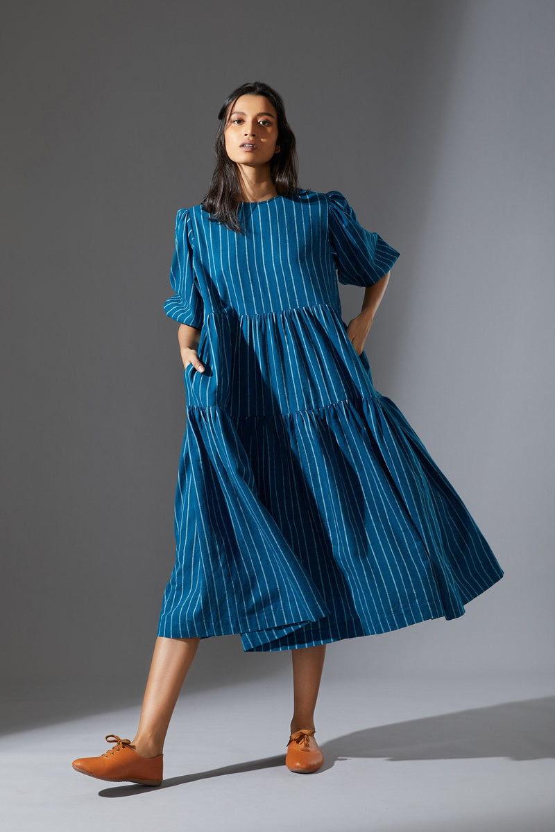MATI VASARA AAKAAR - AW BLUE Dress by Mati for women in Singapore