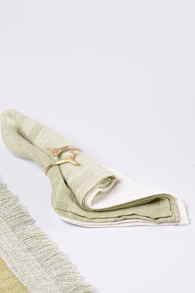 Mermaid Napkin Rings Gold-Set of 4 by Gado Living for women in Singapore
