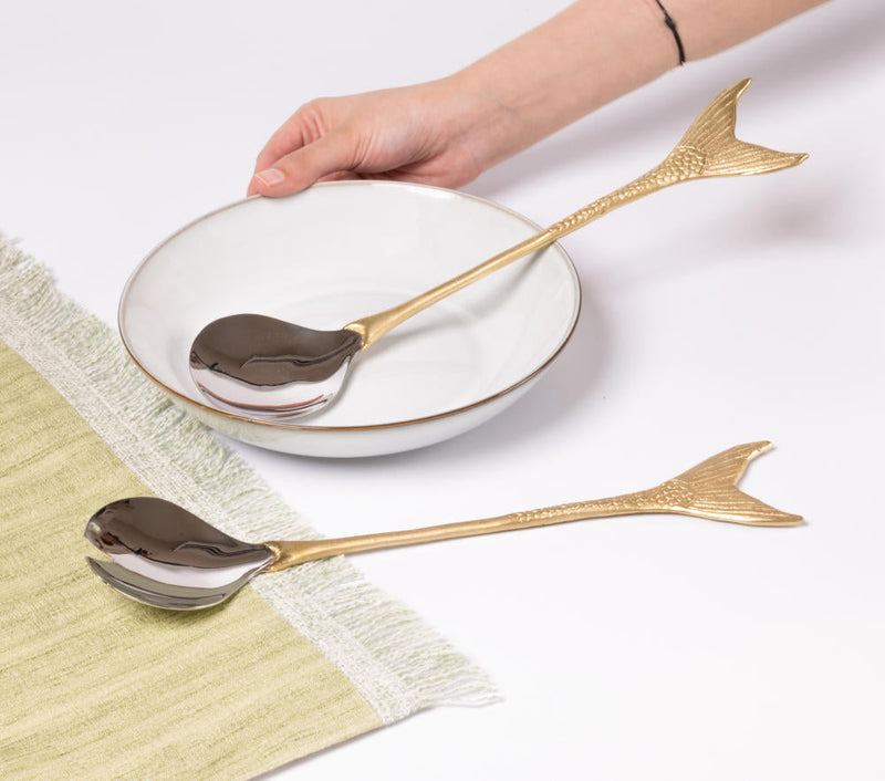 Mermaid Sona Chaandi Server Set linen by Gado Living for in Singapore