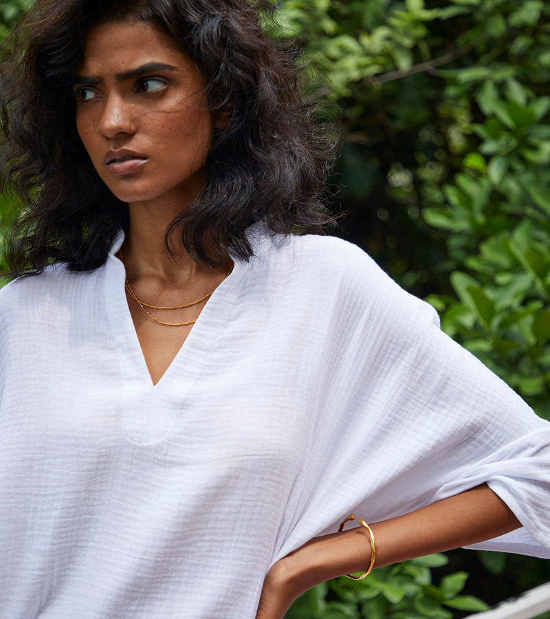 Moonshine Co-ord Set Lounge Wear,Co-ord Set by Khara Kapas in white for women in Singapore