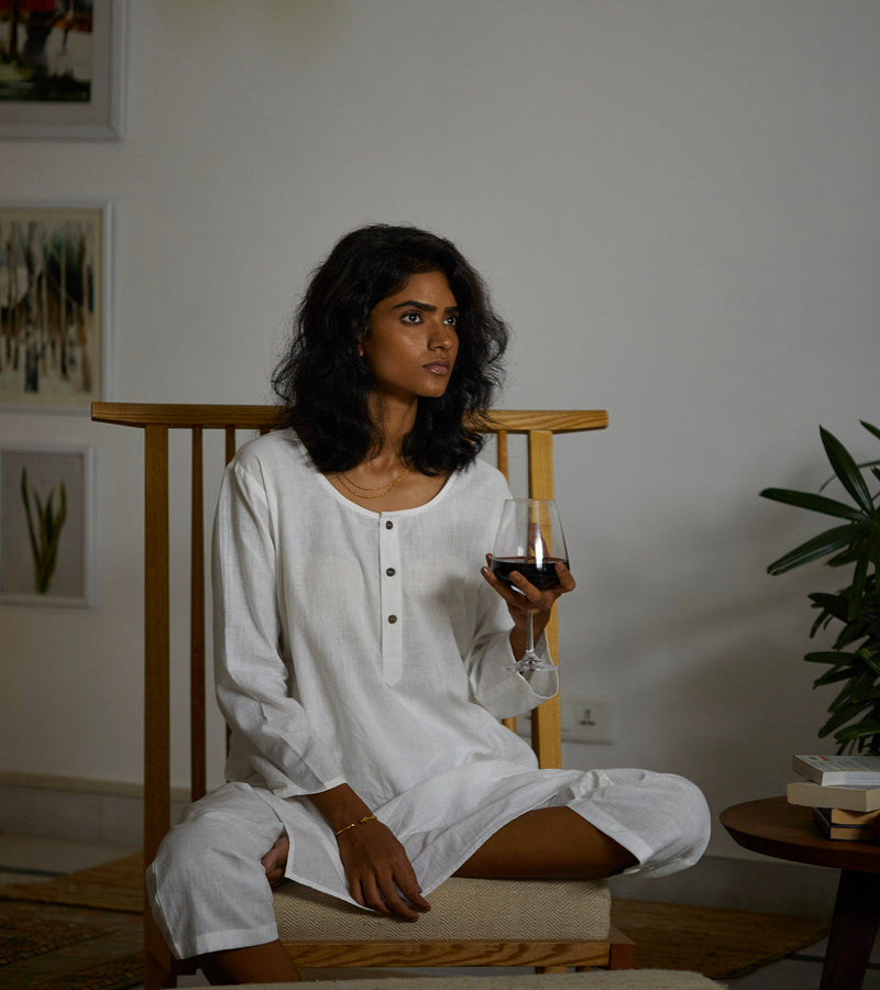 Morning Light Co-ord Set Lounge Wear by Khara Kapas for women in Singapore