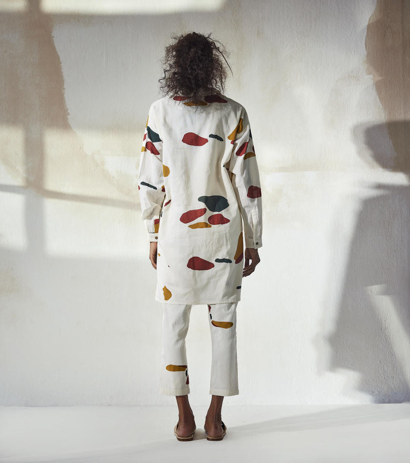 Mosaic Co-ord Set Co-ord Set by Khara Kapas in white for women in Singapore