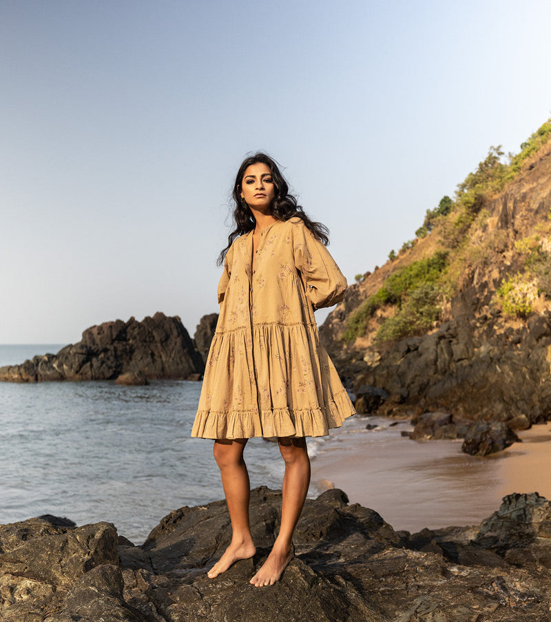 Moss pie Dress by Khara Kapas for women in Singapore