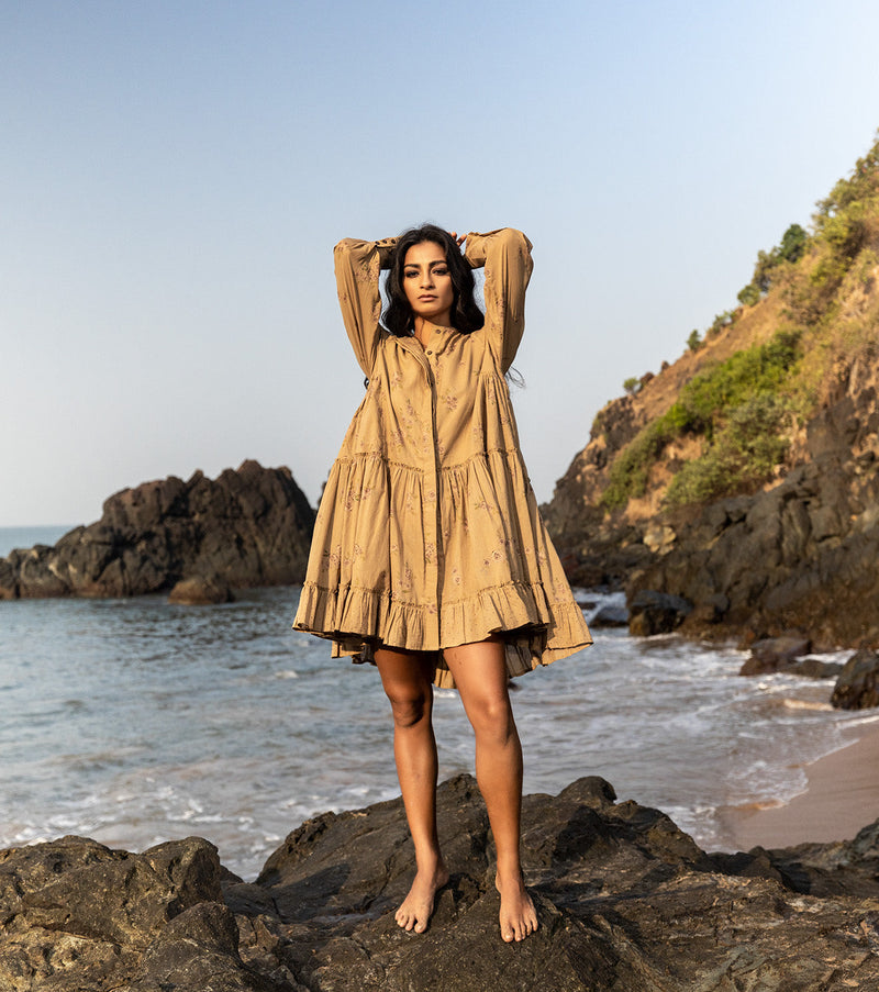 Moss pie Dress by Khara Kapas for women in Singapore