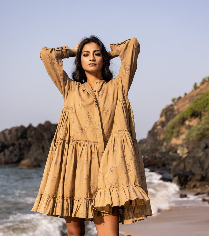 Moss pie Dress by Khara Kapas for women in Singapore