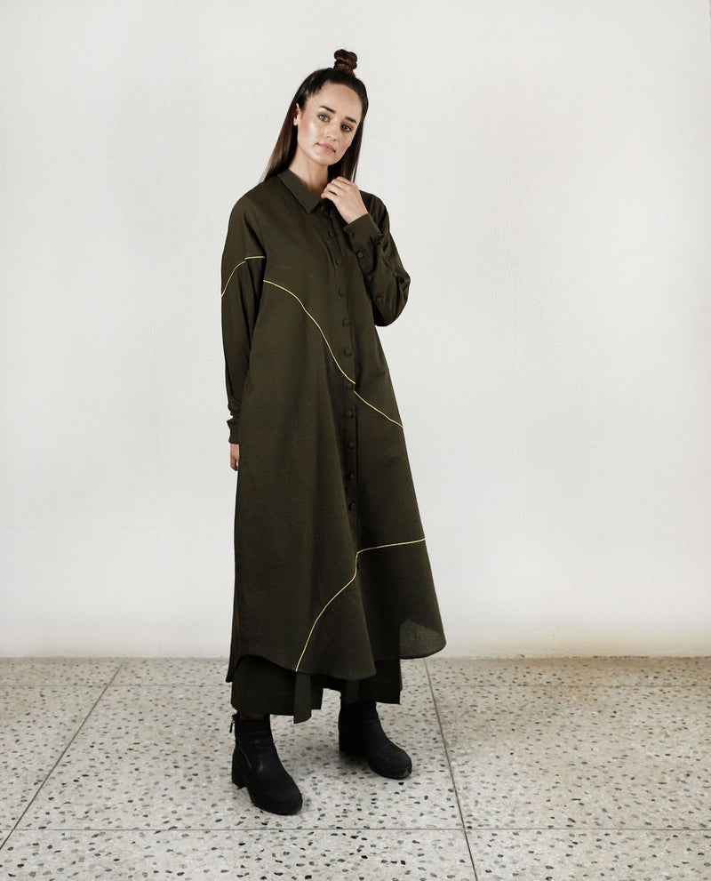 MOVEMENT OLIVE OVERLAY SHIRT Fashion Rias