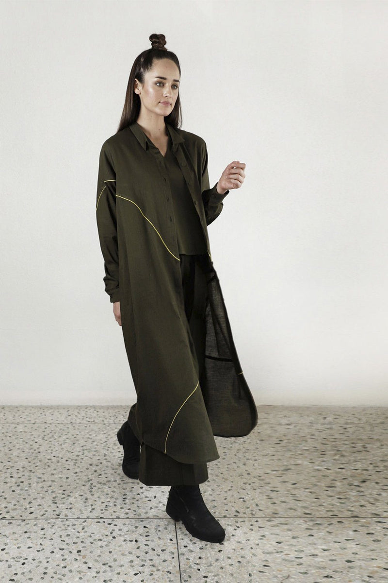 MOVEMENT OLIVE OVERLAY SHIRT Fashion Rias