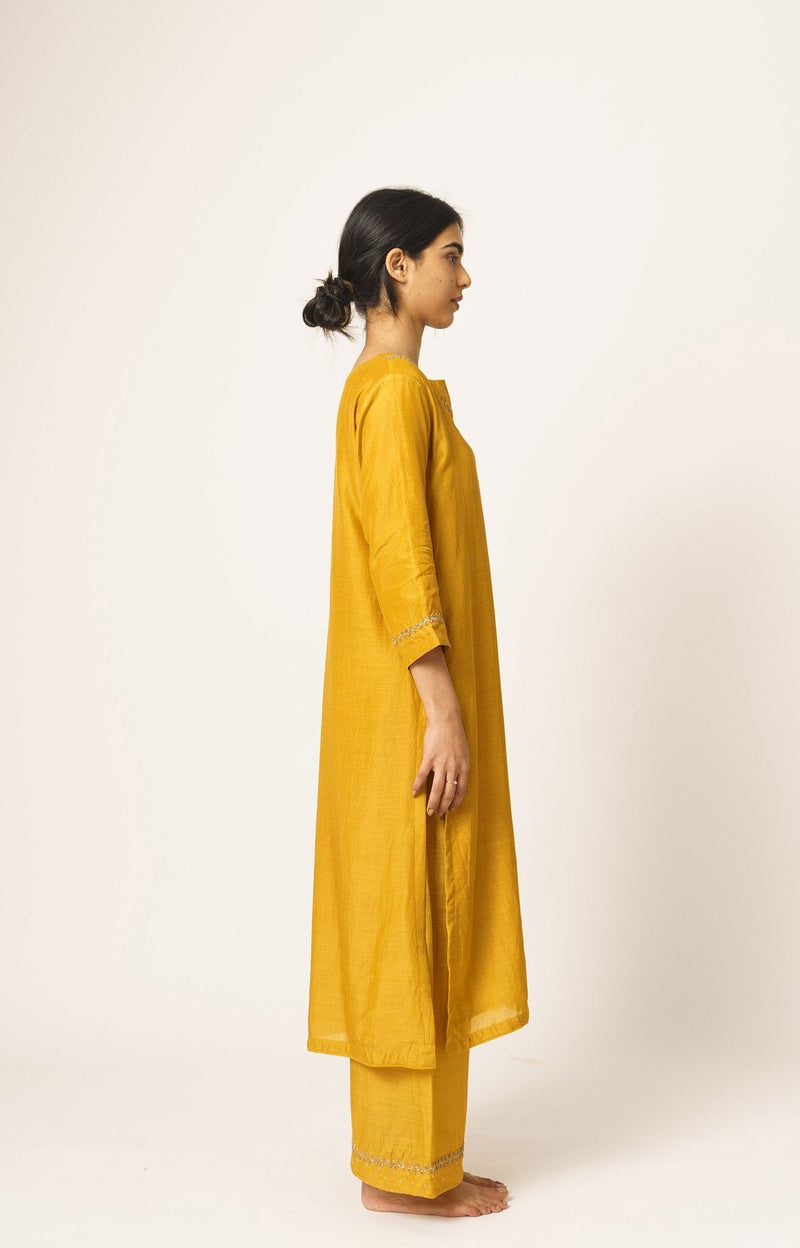 Mustard Aayat Kurta and Pant Set Fashion DOT