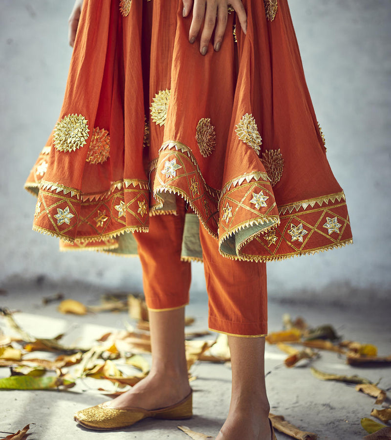 Narangi Poshak (Set of 2) Kurta Sets by Khara Kapas for women in Singapore