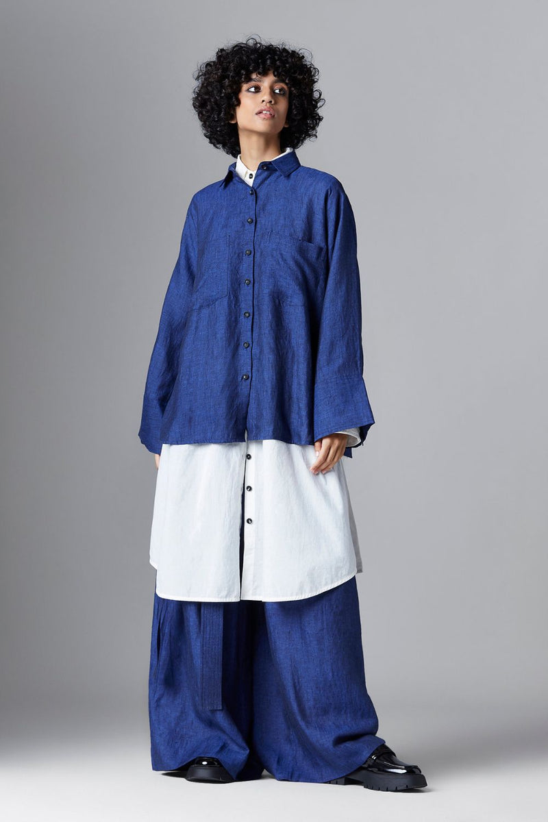 Nixie Jacket linen Jackets & Overlays by Chola for women in Singapore