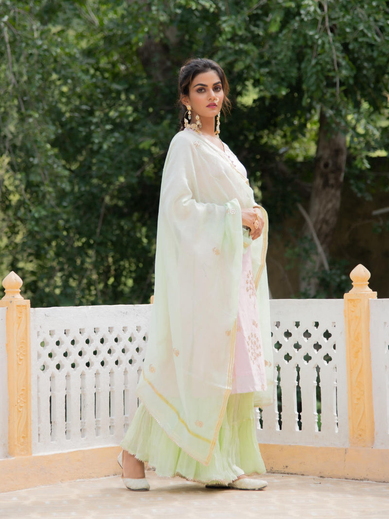 Noor Harita Gulaab Sharara Set Noor Harita Gulaab Sharara Salwar Suit Set by Maison Shefali by Maison Shefali for women in Singapore