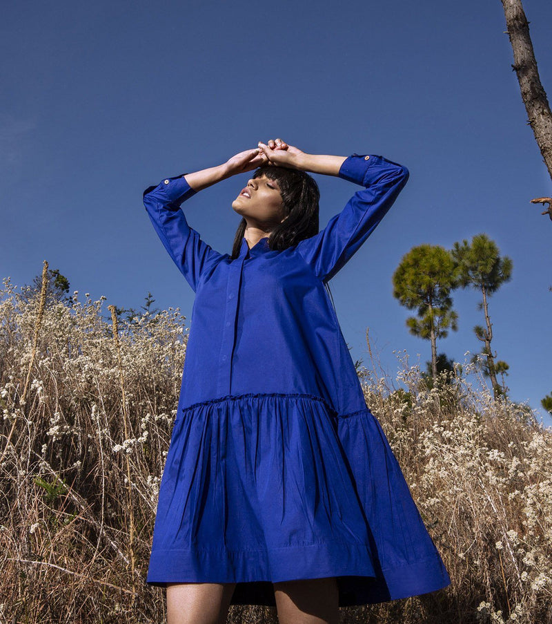 Nurtured by Nature Dress by Khara Kapas in red for women in Singapore