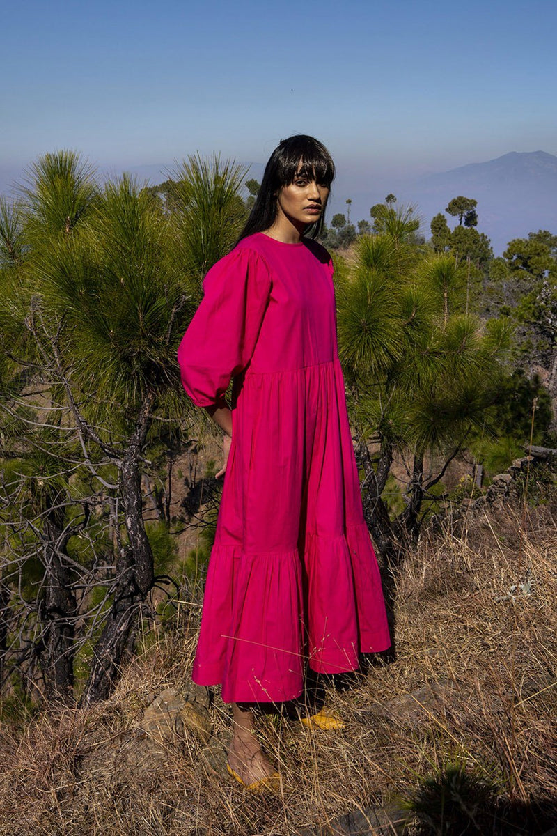On the Edge of Soul Dress by Khara Kapas in red for women in Singapore