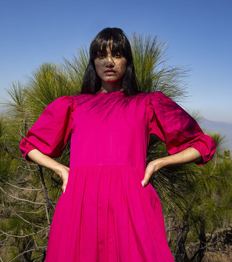 On the Edge of Soul Dress by Khara Kapas in red for women in Singapore