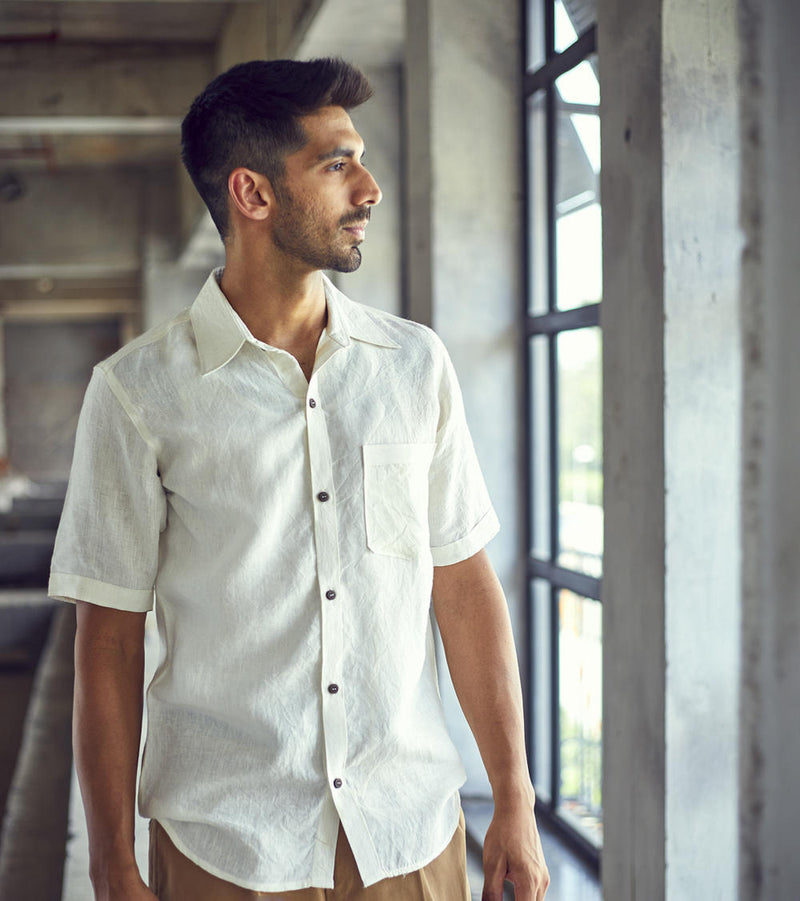 Opaque hue Shirt by Khara Kapas Men for men in Singapore