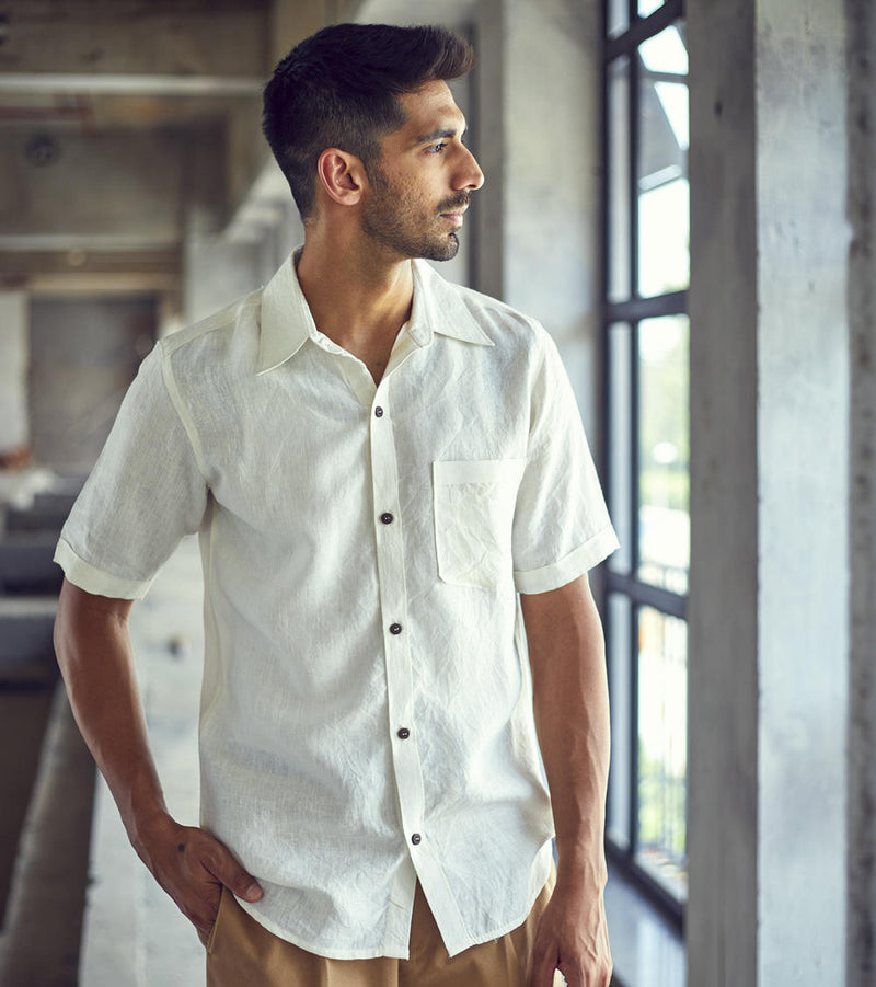 Opaque hue Shirt by Khara Kapas Men for men in Singapore