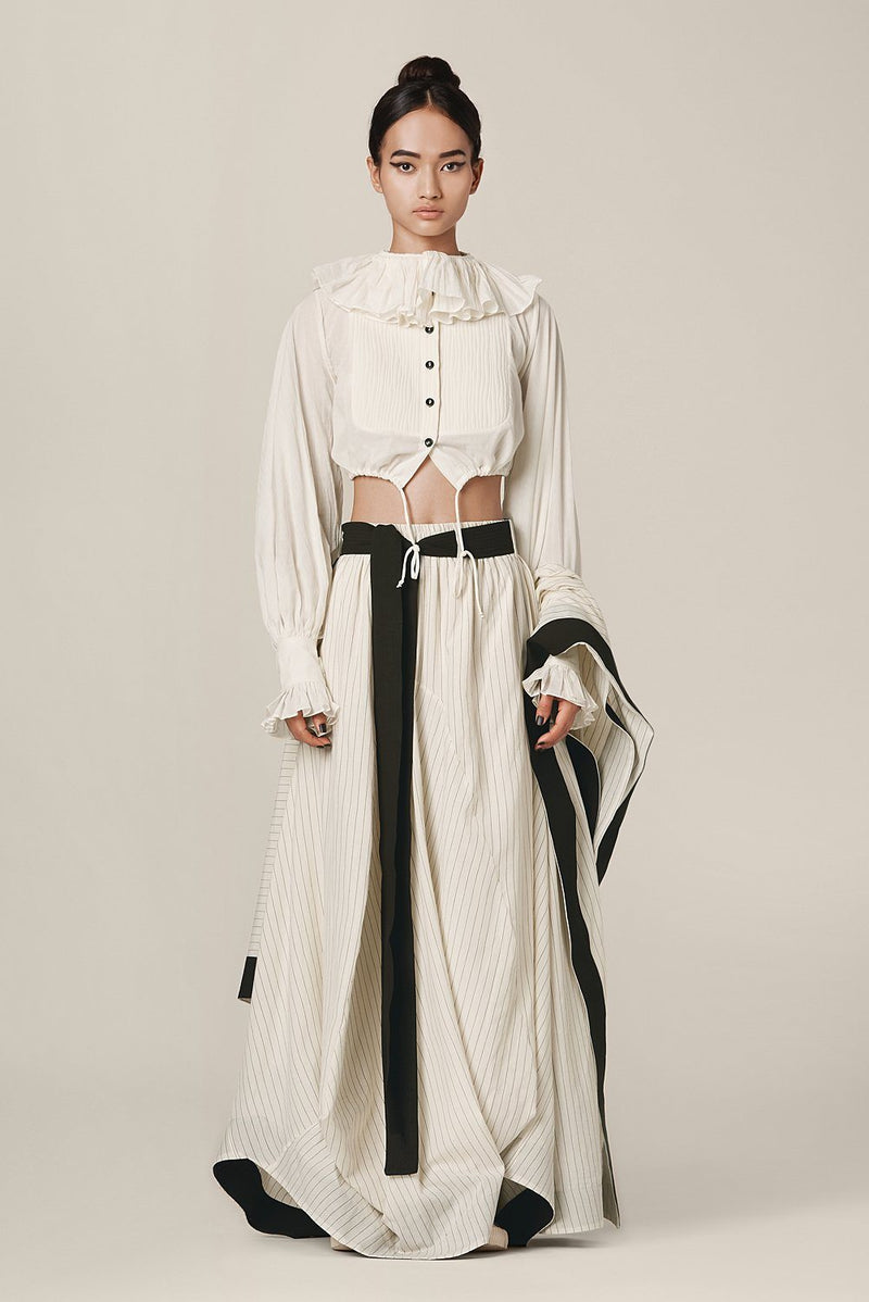 Ophelia Shirt by Chola in white color for women in Singapore