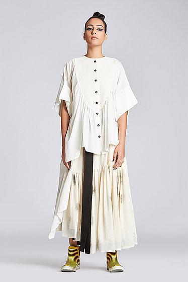 Paige Shirt in Organic Cotton by Chola for women in Singapore