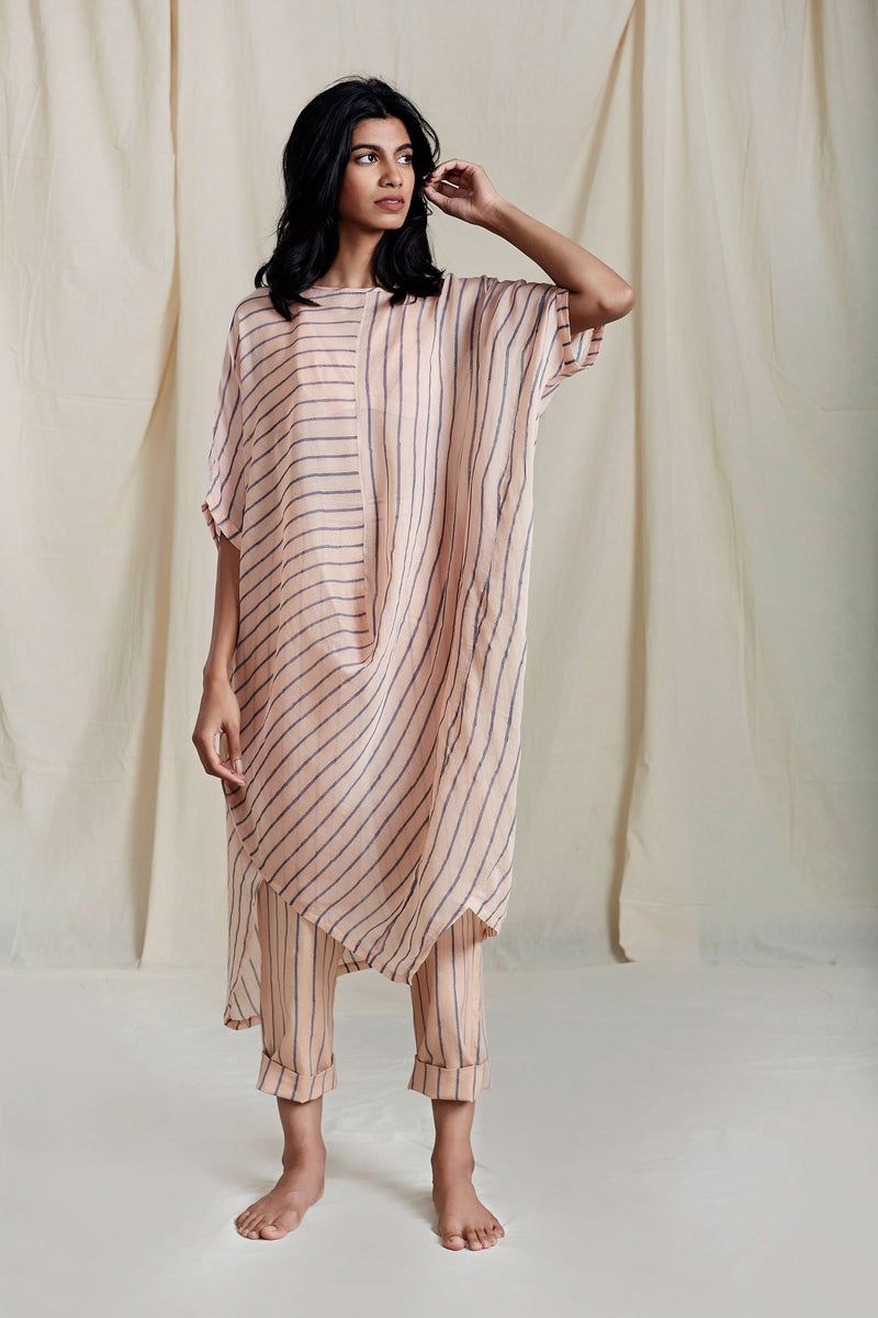 Peach Cowl Tunic Top & Tunics by Mati for women in Singapore
