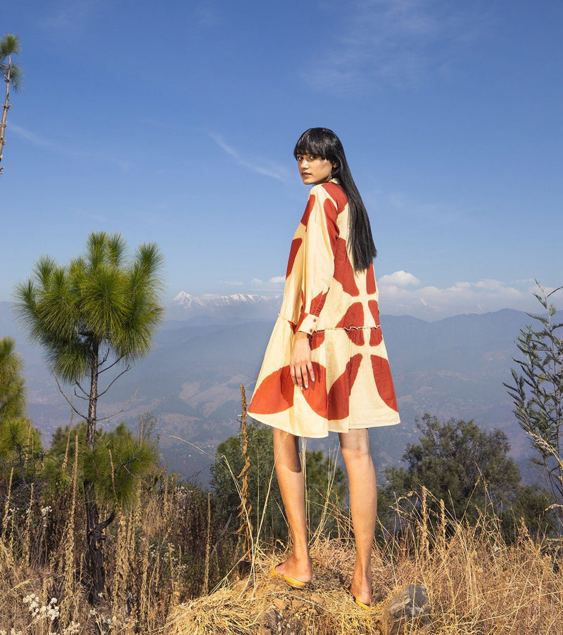 Persistence Dress by Khara Kapas in red for women in Singapore