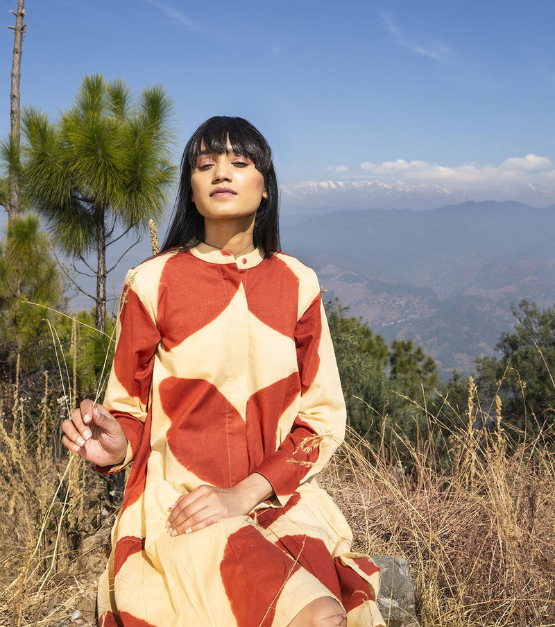 Persistence Dress by Khara Kapas in red for women in Singapore