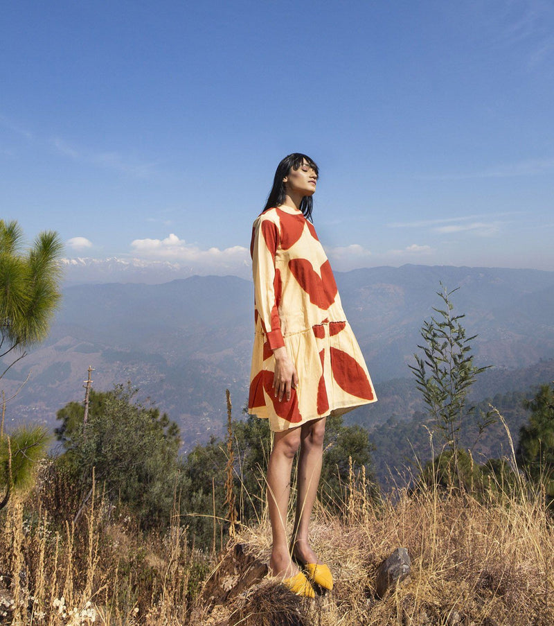 Persistence Dress by Khara Kapas in red for women in Singapore