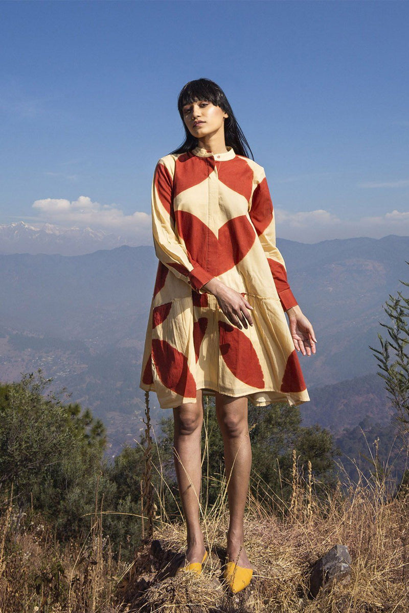 Persistence Dress by Khara Kapas in red for women in Singapore