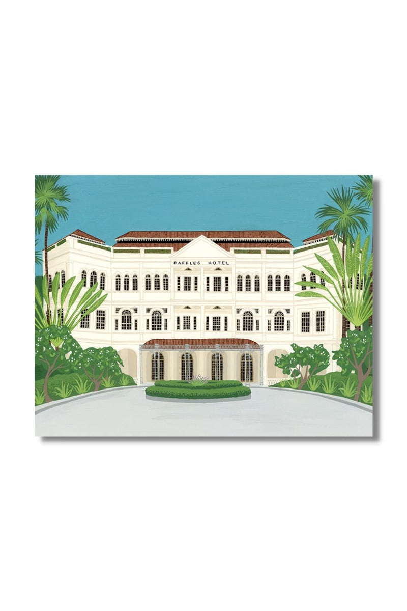 Raffles Hotel Singapore Fine Art Print Art Em+Co Art