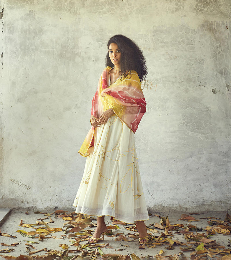 Rangeen Odhni Dupattas by Khara Kapas for women in Singapore