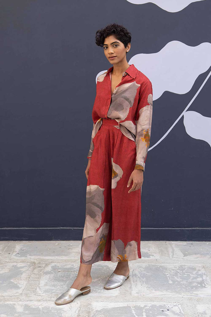RED POPPIES CO-ORD Co-ord Set by Yam for women in Singapore