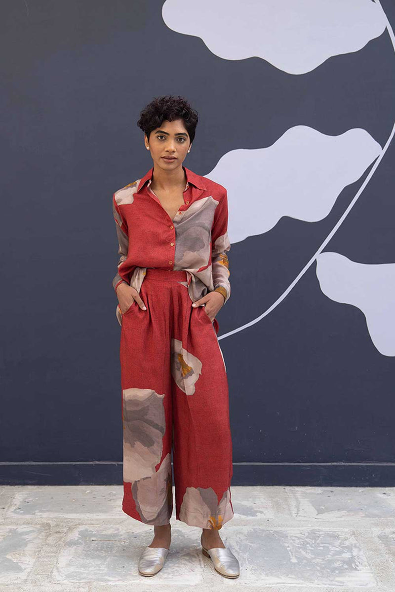 RED POPPIES CO-ORD Co-ord Set by Yam for women in Singapore