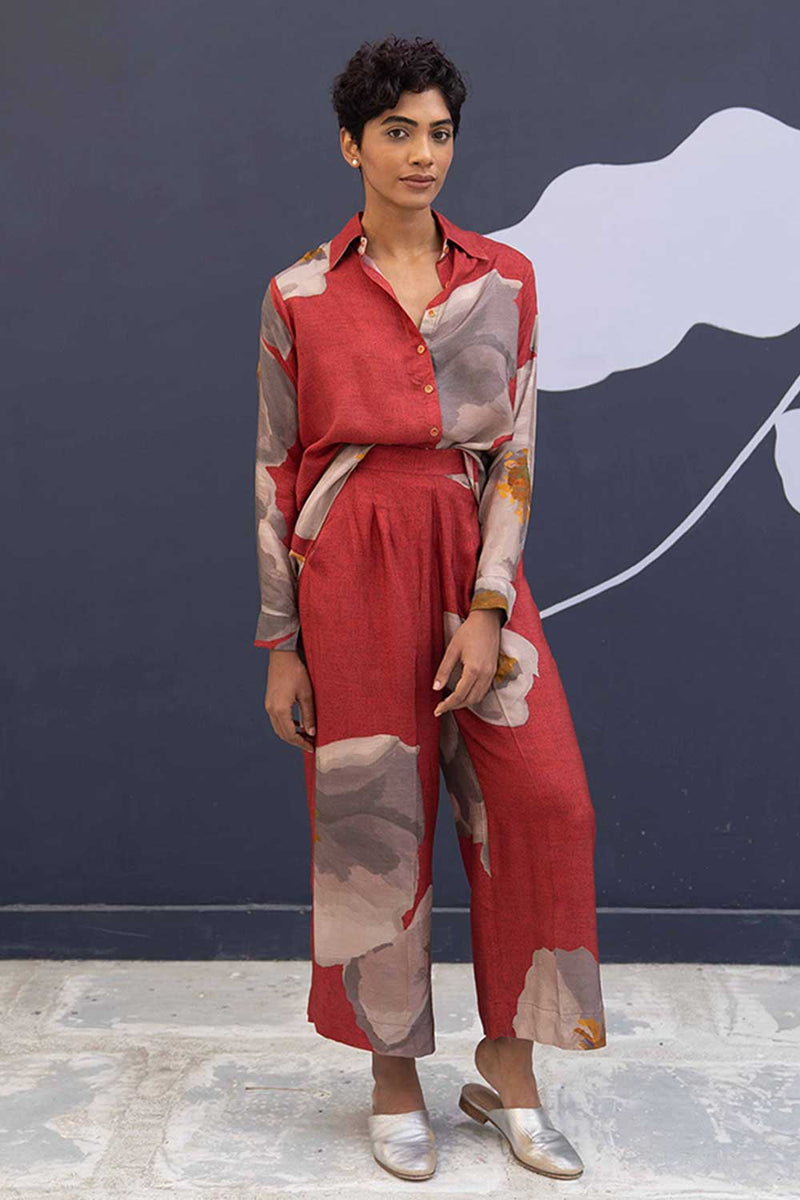 RED POPPIES CO-ORD Co-ord Set by Yam for women in Singapore