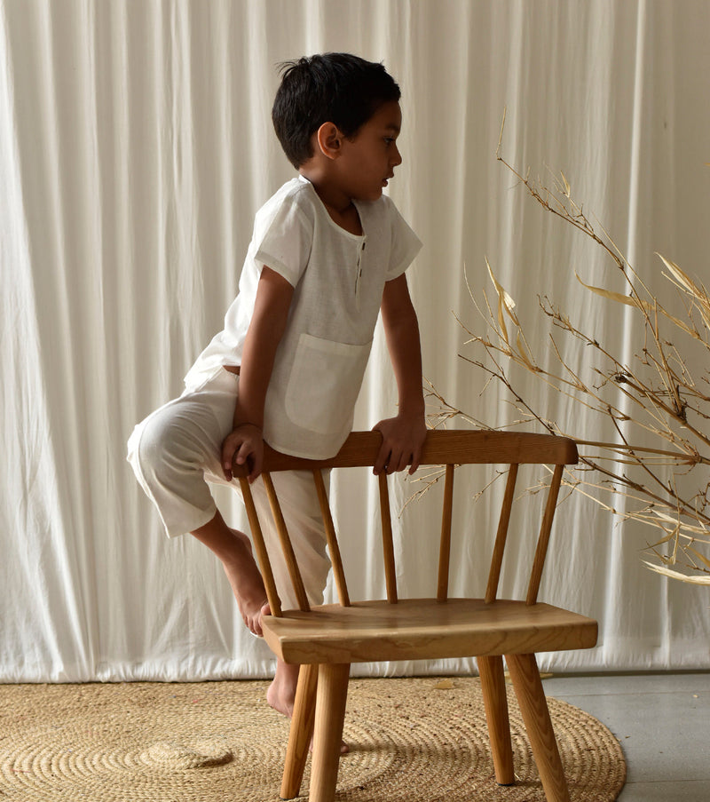 Ripple Co-ord Set Co-ord Set by Khara Kapas Kids for kids in Singapore