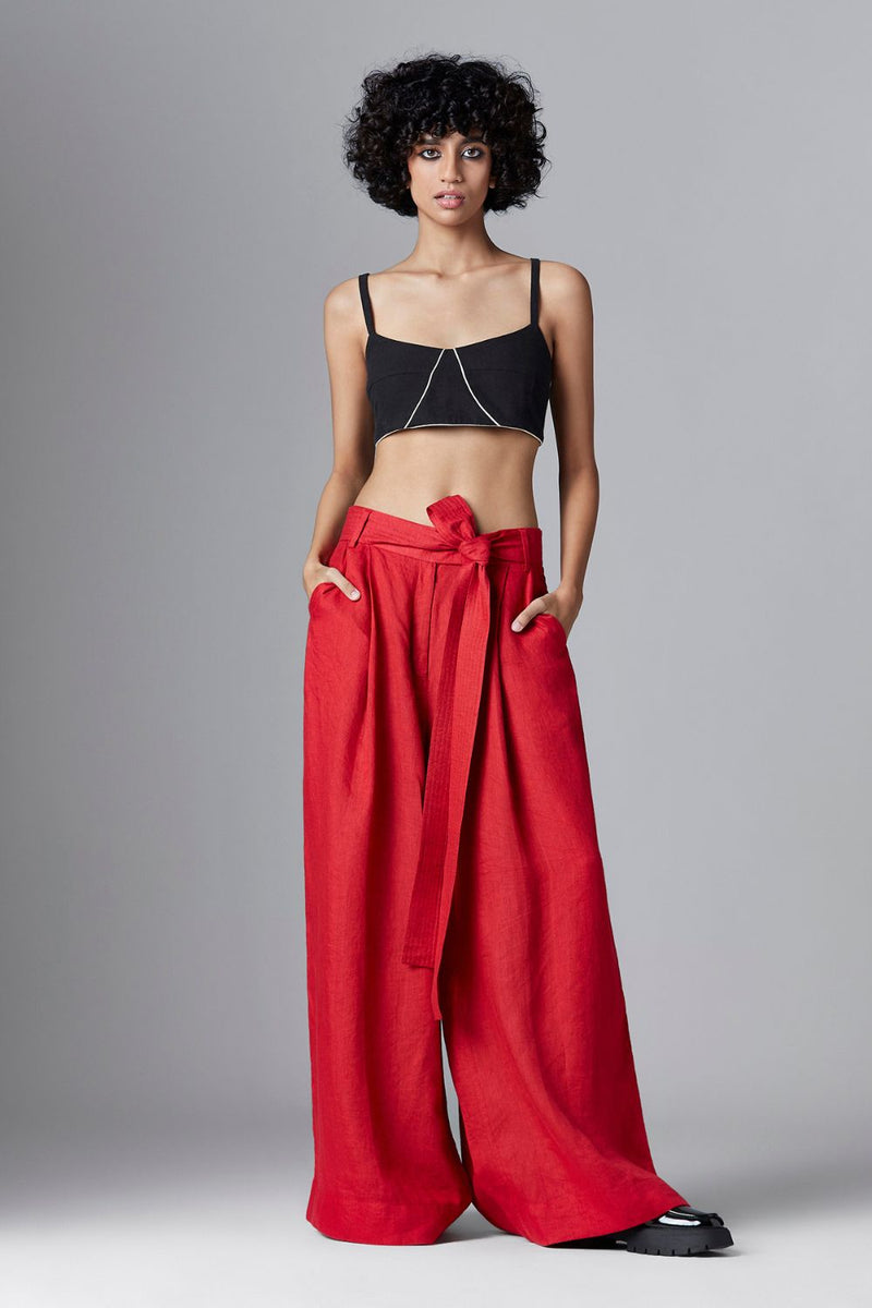Rosie Trouser linen Bottoms by Chola for women in Singapore