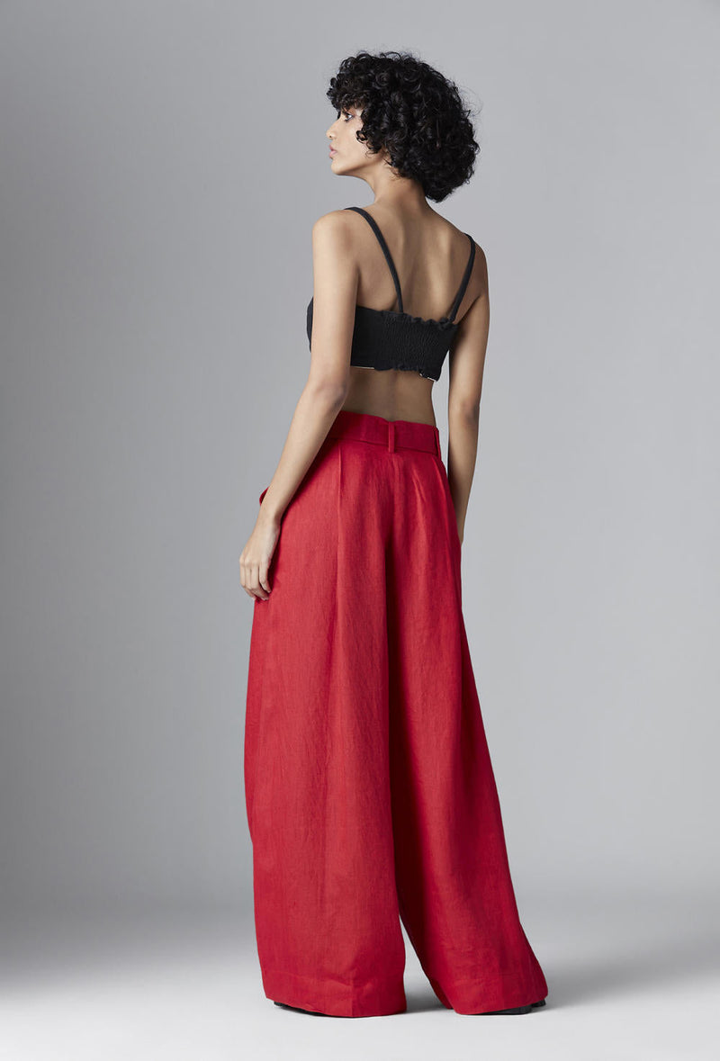 Rosie Trouser linen Bottoms by Chola for women in Singapore