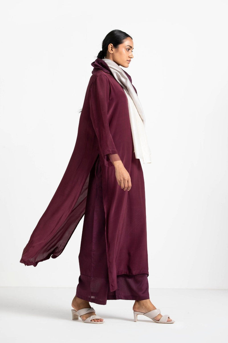 Round Neck Tunic Co-ord (Set of 3) linen Co-ord Set,Scarves & Stoles,Top & Tunics by THREE for women in Singapore