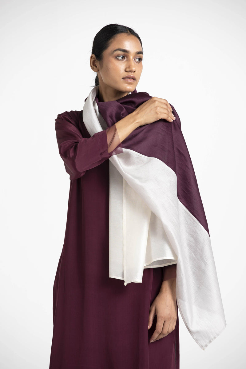 Round Neck Tunic Co-ord (Set of 3) linen Co-ord Set,Scarves & Stoles,Top & Tunics by THREE for women in Singapore