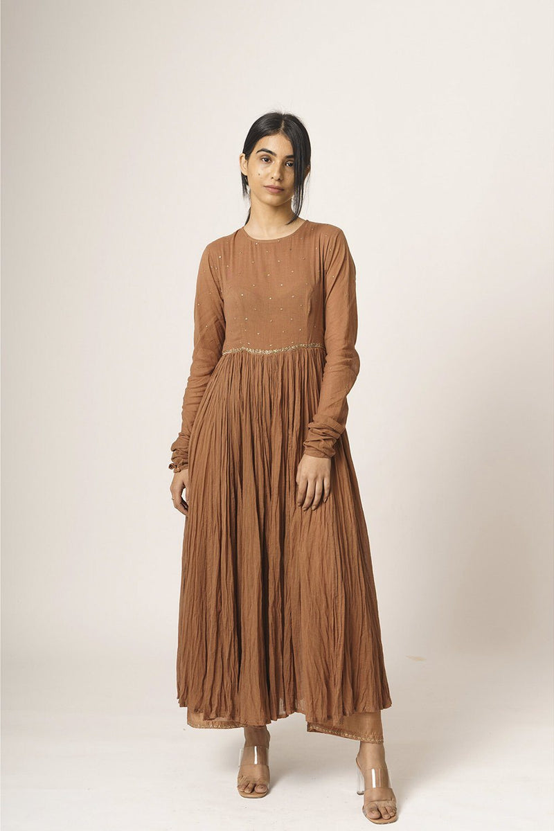 Rust Aayat Anarkali Fashion DOT