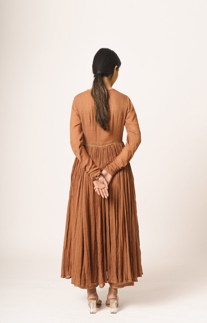 Rust Aayat Anarkali Fashion DOT
