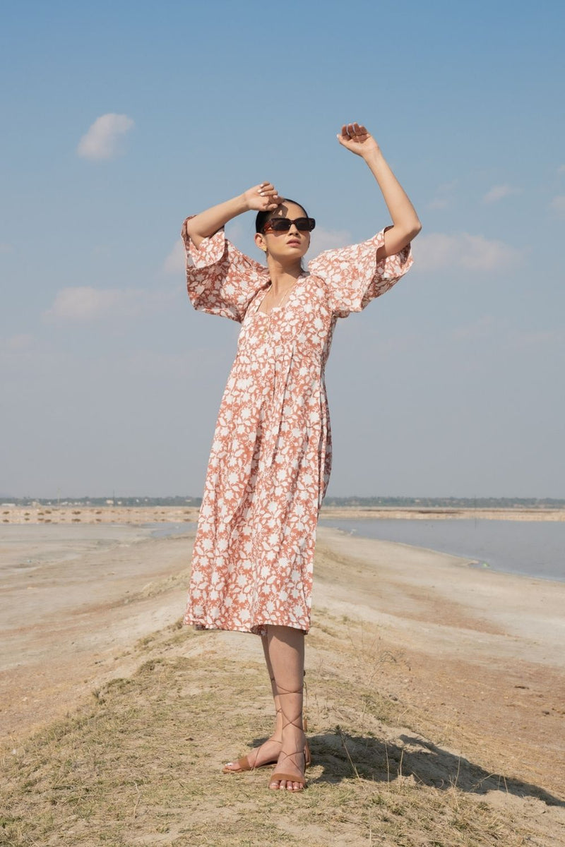 Rust Basille Victoria Dress Fashion Marche