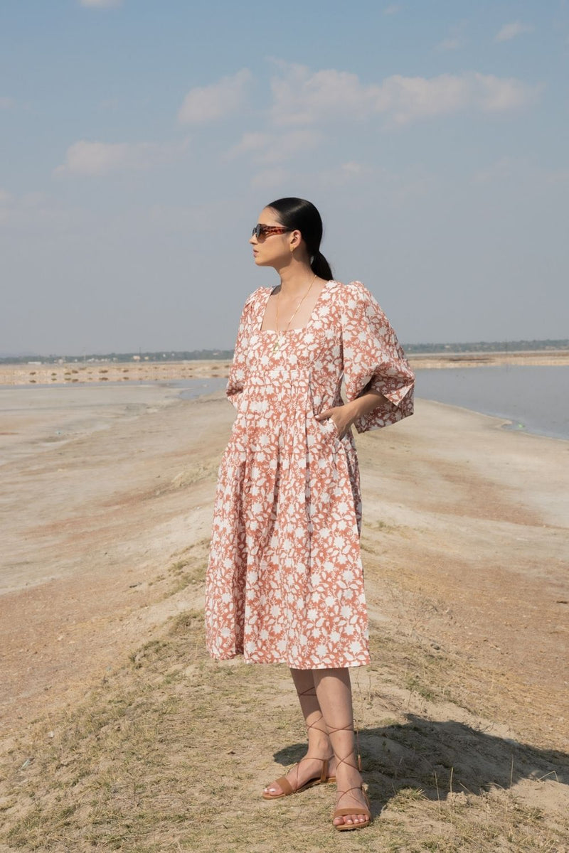 Rust Basille Victoria Dress Fashion Marche