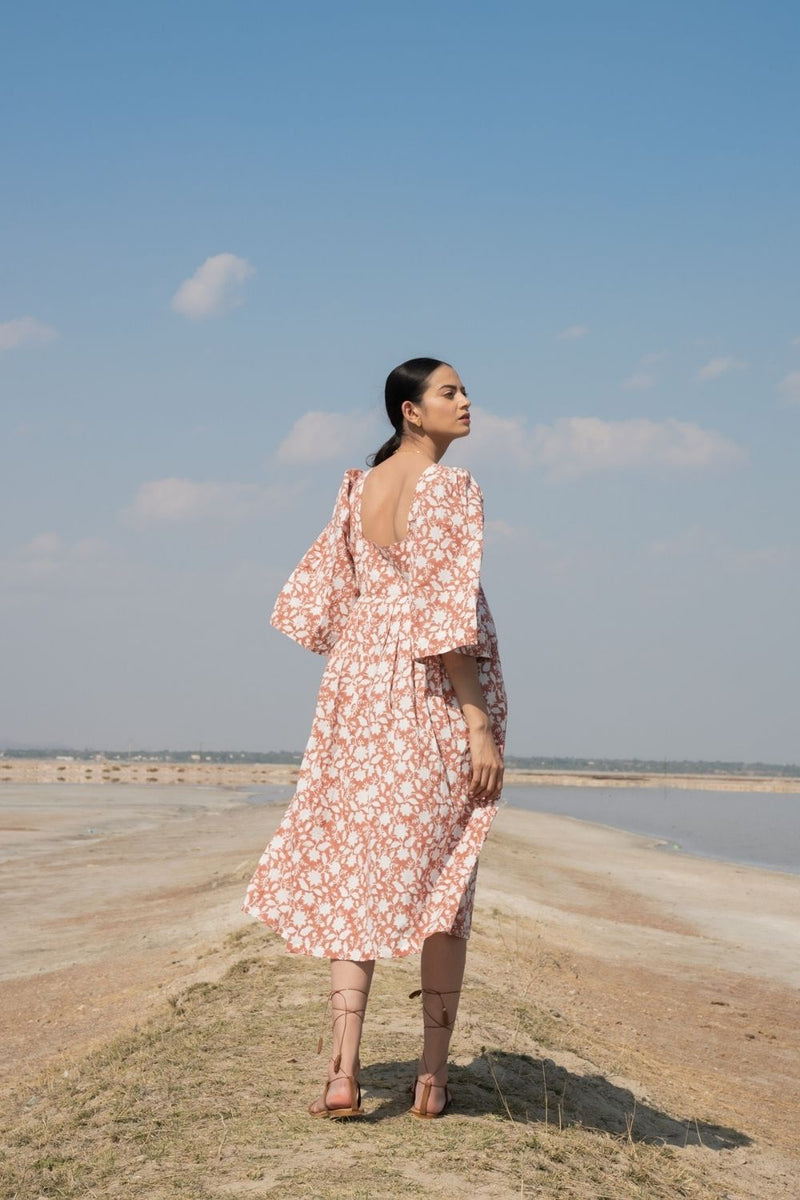 Rust Basille Victoria Dress Fashion Marche