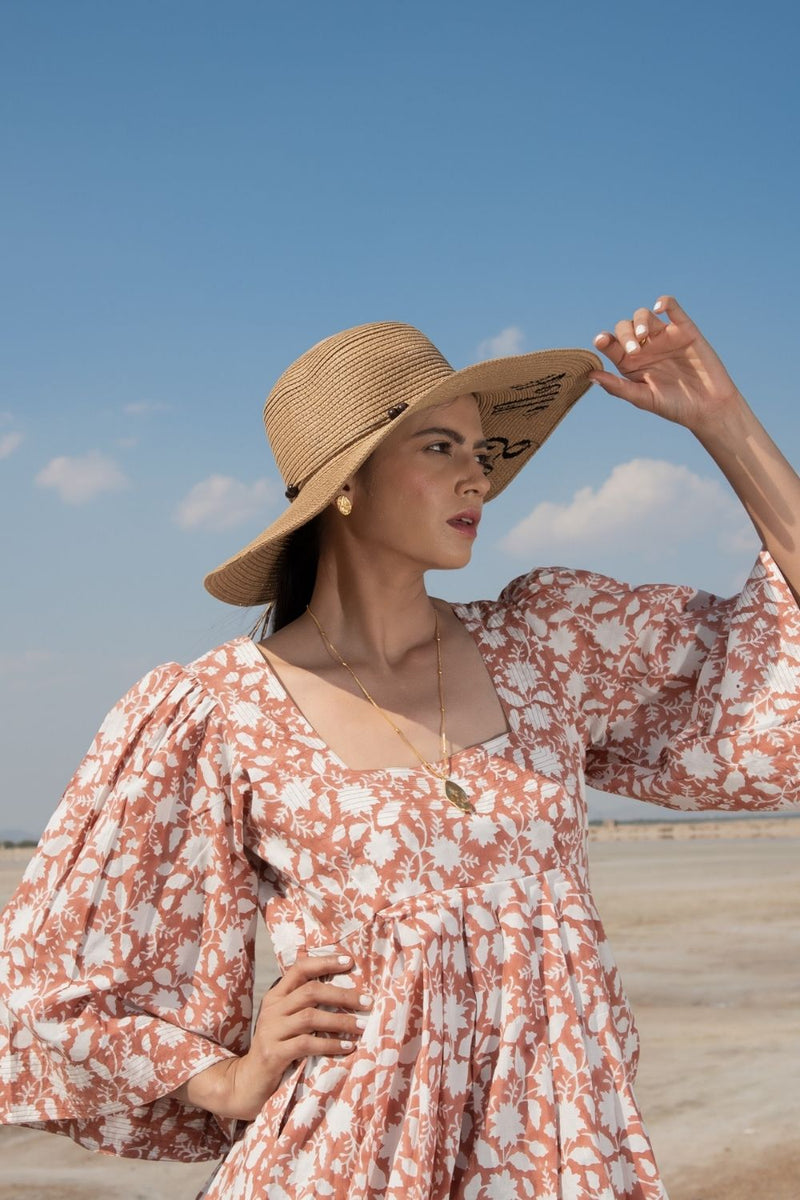 Rust Basille Victoria Dress Fashion Marche